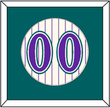 Arizona Number - Home Off-White Pinstripes (2001-2006) - Single Mat 2