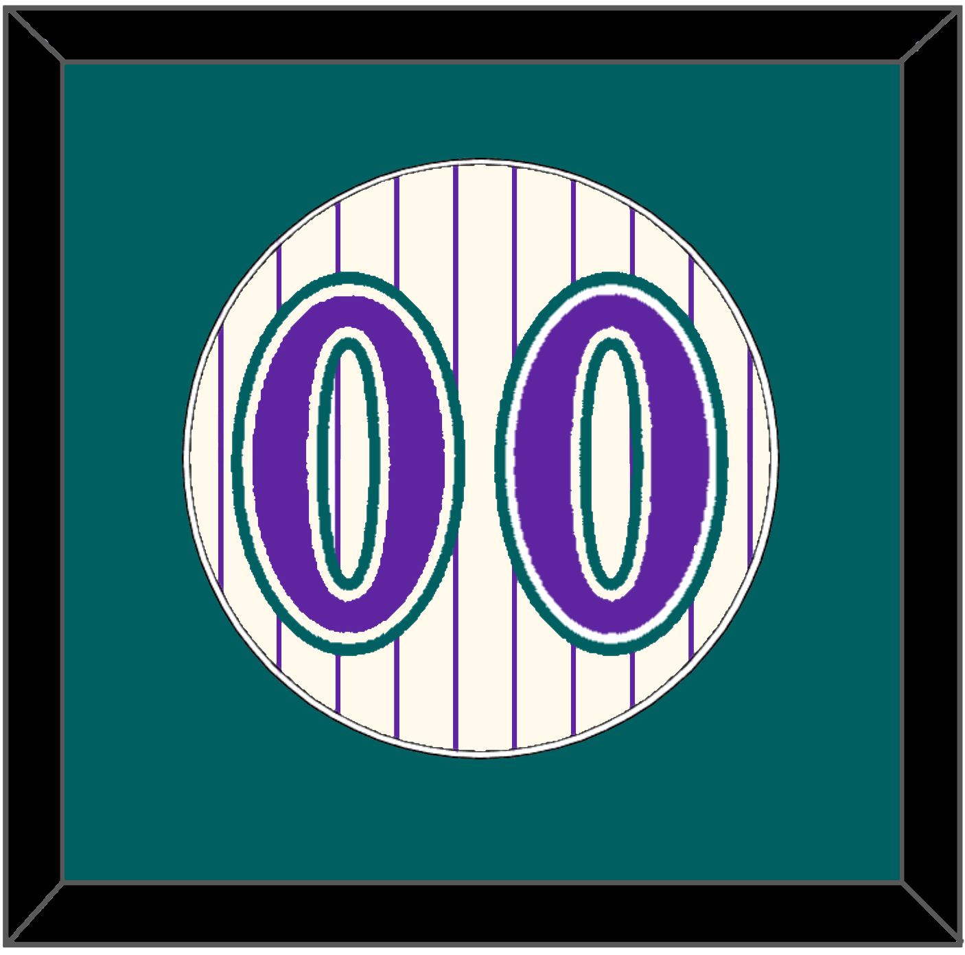 Arizona Number - Home Off-White Pinstripes (2001-2006) - Essential Tier 2