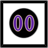 Arizona Number - Alternate Black (2001-2006) - Single Mat 1