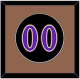 Arizona Number - Alternate Black (2001-2006) - Single Mat 3