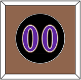 Arizona Number - Alternate Black (2001-2006) - Single Mat 3