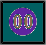 Arizona Number - Alternate Purple (1998-2006) - Single Mat 2