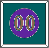 Arizona Number - Alternate Purple (1998-2006) - Single Mat 2