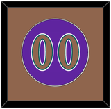 Arizona Number - Alternate Purple (1998-2006) - Single Mat 3