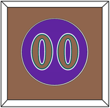 Arizona Number - Alternate Purple (1998-2006) - Single Mat 3