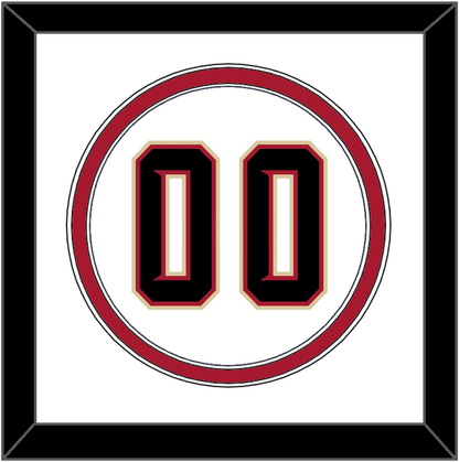 Arizona Number - Home White (2020-2023) - Signature Tier 1