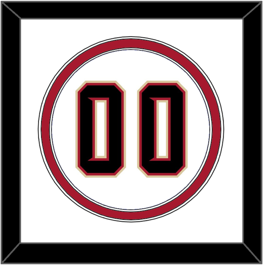 Arizona Number - Home White (2020-2023) - Signature Tier 1