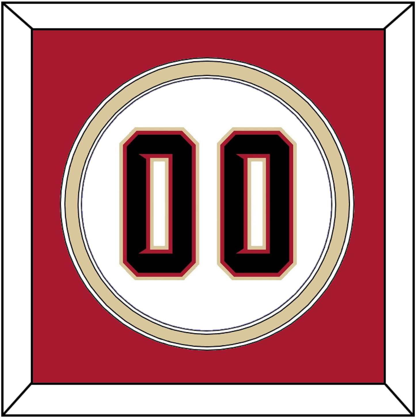 Arizona Number - Home White (2020-2023) - Signature Tier 2