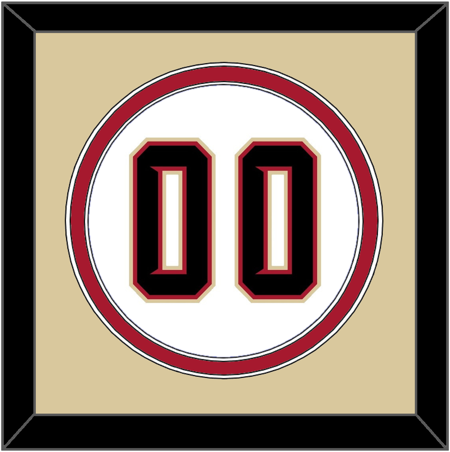 Arizona Number - Home White (2020-2023) - Signature Tier 3