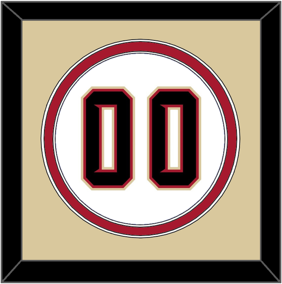 Arizona Number - Home White (2020-2023) - Double Mat 3