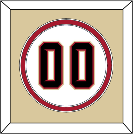 Arizona Number - Home White (2020-2023) - Signature Tier 3