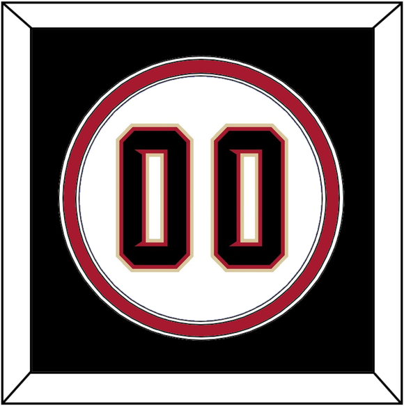 Arizona Number - Home White (2020-2023) - Double Mat 4