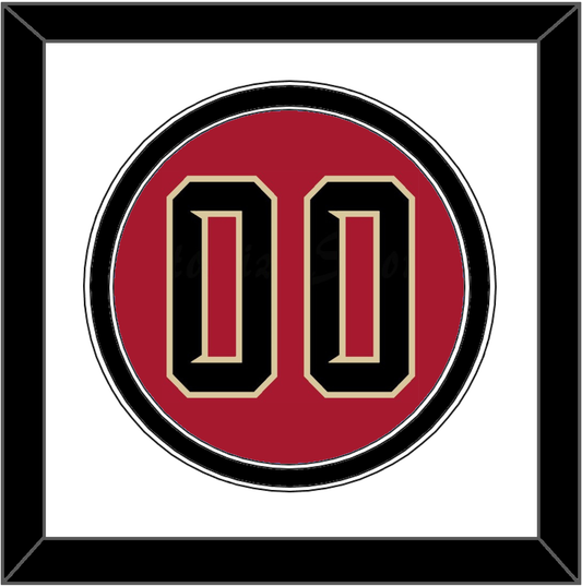 Arizona Number - Alternate Red (2020-2023) - Signature Tier 1