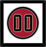 Arizona Number - Alternate Red (2020-2023) - Double Mat 1
