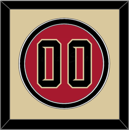 Arizona Number - Alternate Red (2020-2023) - Signature Tier 2