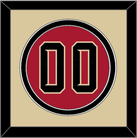 Arizona Number - Alternate Red (2020-2023) - Signature Tier 2
