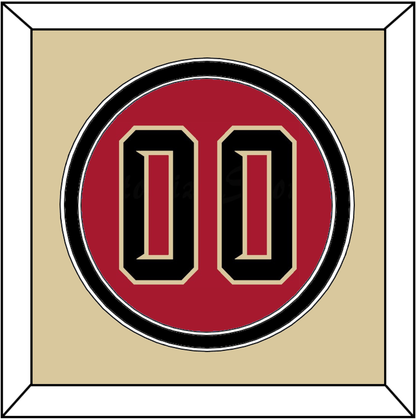 Arizona Number - Alternate Red (2020-2023) - Signature Tier 2
