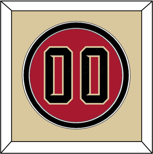Arizona Number - Alternate Red (2020-2023) - Signature Tier 2