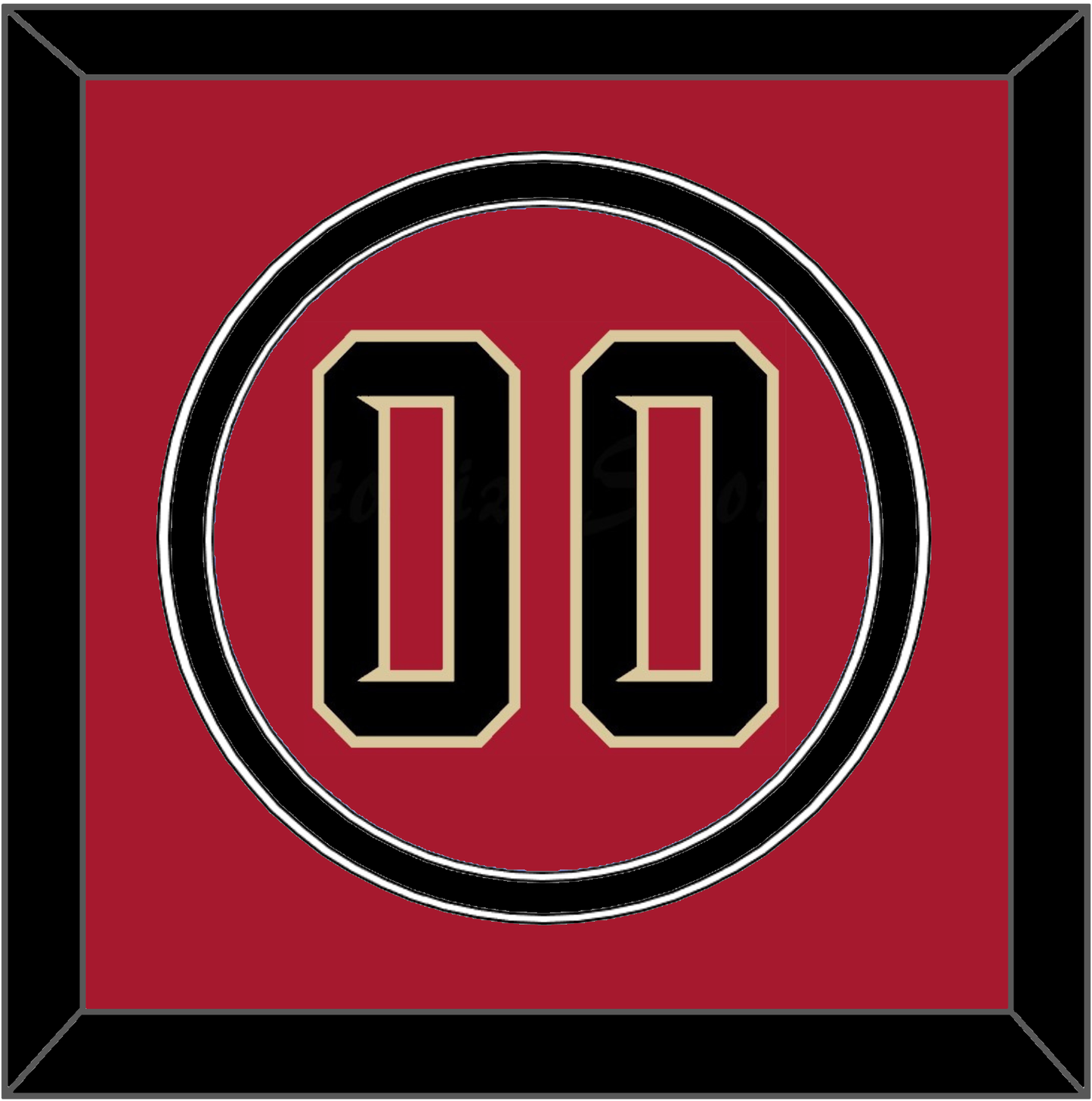 Arizona Number - Alternate Red (2020-2023) - Signature Tier 3