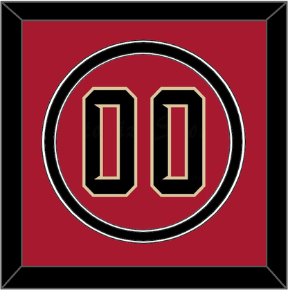 Arizona Number - Alternate Red (2020-2023) - Signature Tier 3