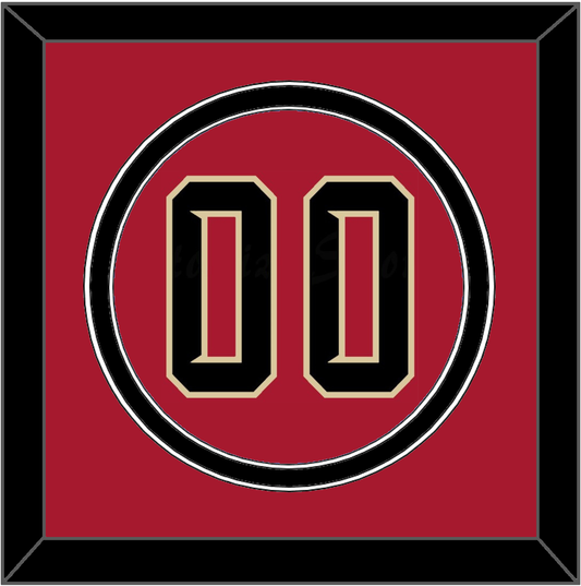 Arizona Number - Alternate Red (2020-2023) - Signature Tier 3