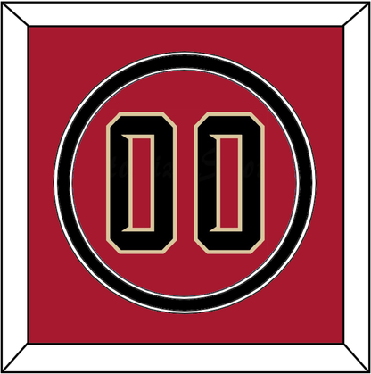 Arizona Number - Alternate Red (2020-2023) - Signature Tier 3