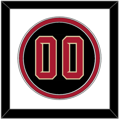 Arizona Number - Alternate Black (2020-2023) - Signature Tier 1