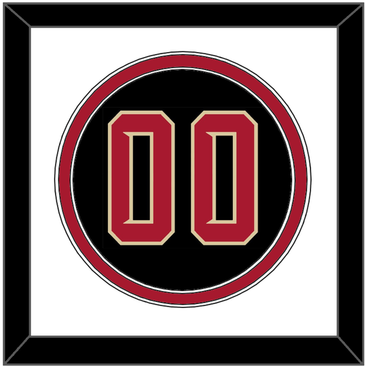Arizona Number - Alternate Black (2020-2023) - Signature Tier 1