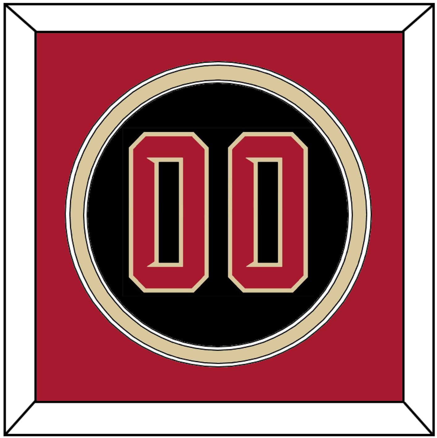 Arizona Number - Alternate Black (2020-2023) - Signature Tier 3