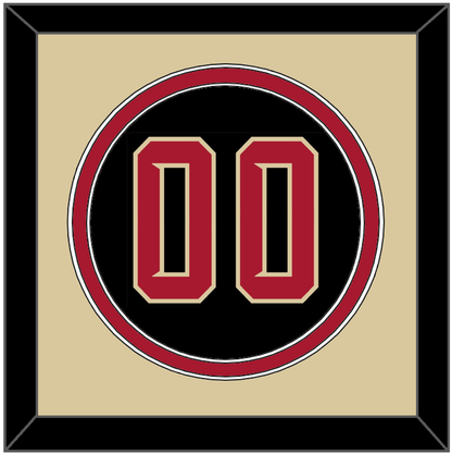 Arizona Number - Alternate Black (2020-2023) - Signature Tier 4