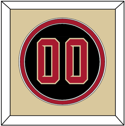 Arizona Number - Alternate Black (2020-2023) - Signature Tier 4