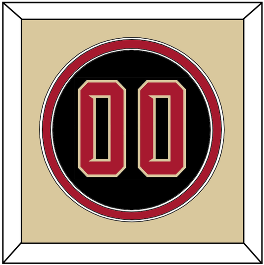 Arizona Number - Alternate Black (2020-2023) - Signature Tier 4