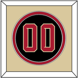 Arizona Number - Alternate Black (2020-2023) - Double Mat 4