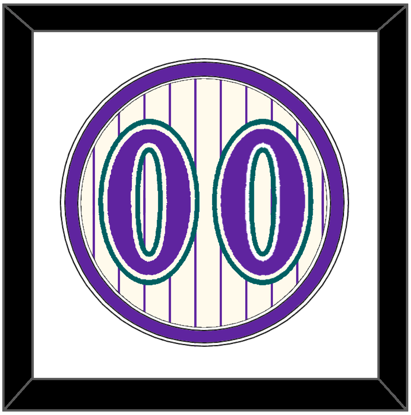 Arizona Number - Home Off-White Pinstripes (2001-2006) - Signature Tier 1