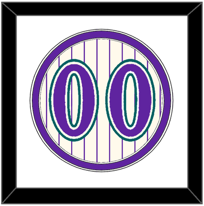 Arizona Number - Home Off-White Pinstripes (2001-2006) - Signature Tier 1