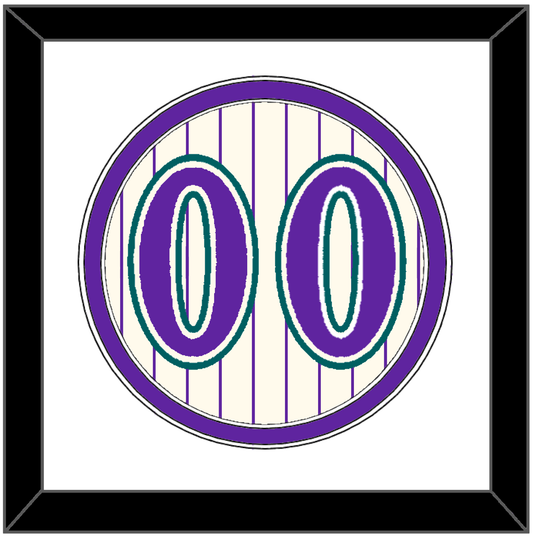 Arizona Number - Home Off-White Pinstripes (2001-2006) - Signature Tier 1