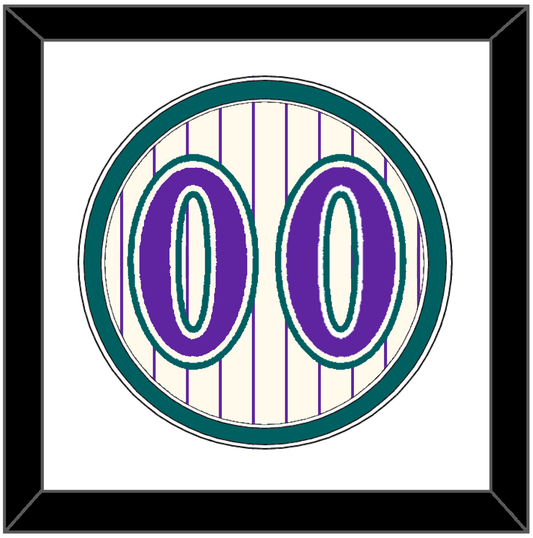 Arizona Number - Home Off-White Pinstripes (2001-2006) - Signature Tier 2
