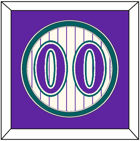 Arizona Number - Home Off-White Pinstripes (2001-2006) - Signature Tier 3