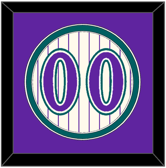 Arizona Number - Home Off-White Pinstripes (2001-2006) - Signature Tier 3