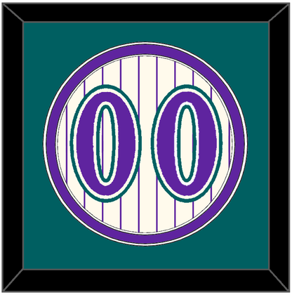 Arizona Number - Home Off-White Pinstripes (2001-2006) - Signature Tier 4