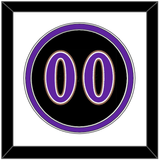 Arizona Number - Alternate Black (2001-2006) - Double Mat 1