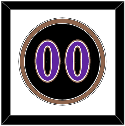 Arizona Number - Alternate Black (2001-2006) - Signature Tier 2