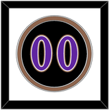 Arizona Number - Alternate Black (2001-2006) - Double Mat 2