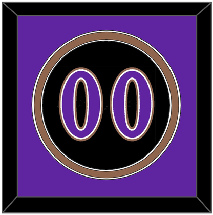 Arizona Number - Alternate Black (2001-2006) - Signature Tier 3
