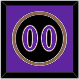 Arizona Number - Alternate Black (2001-2006) - Double Mat 3