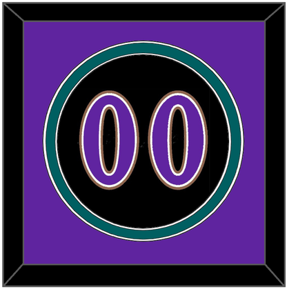 Arizona Number - Alternate Black (2001-2006) - Signature Tier 4