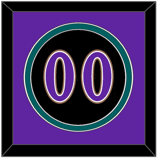 Arizona Number - Alternate Black (2001-2006) - Signature Tier 4