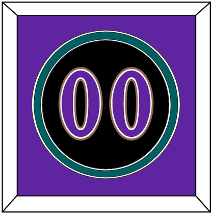 Arizona Number - Alternate Black (2001-2006) - Signature Tier 4