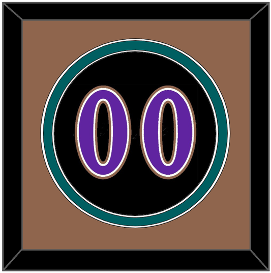 Arizona Number - Alternate Black (2001-2006) - Signature Tier 5