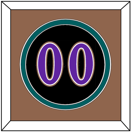 Arizona Number - Alternate Black (2001-2006) - Signature Tier 5